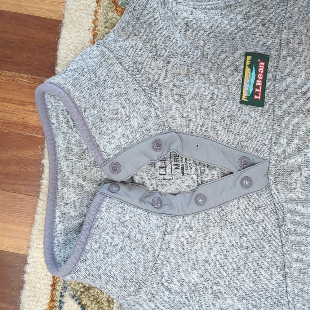 LL Bean Sweater Fleece Pullover - Picture 2 of 6